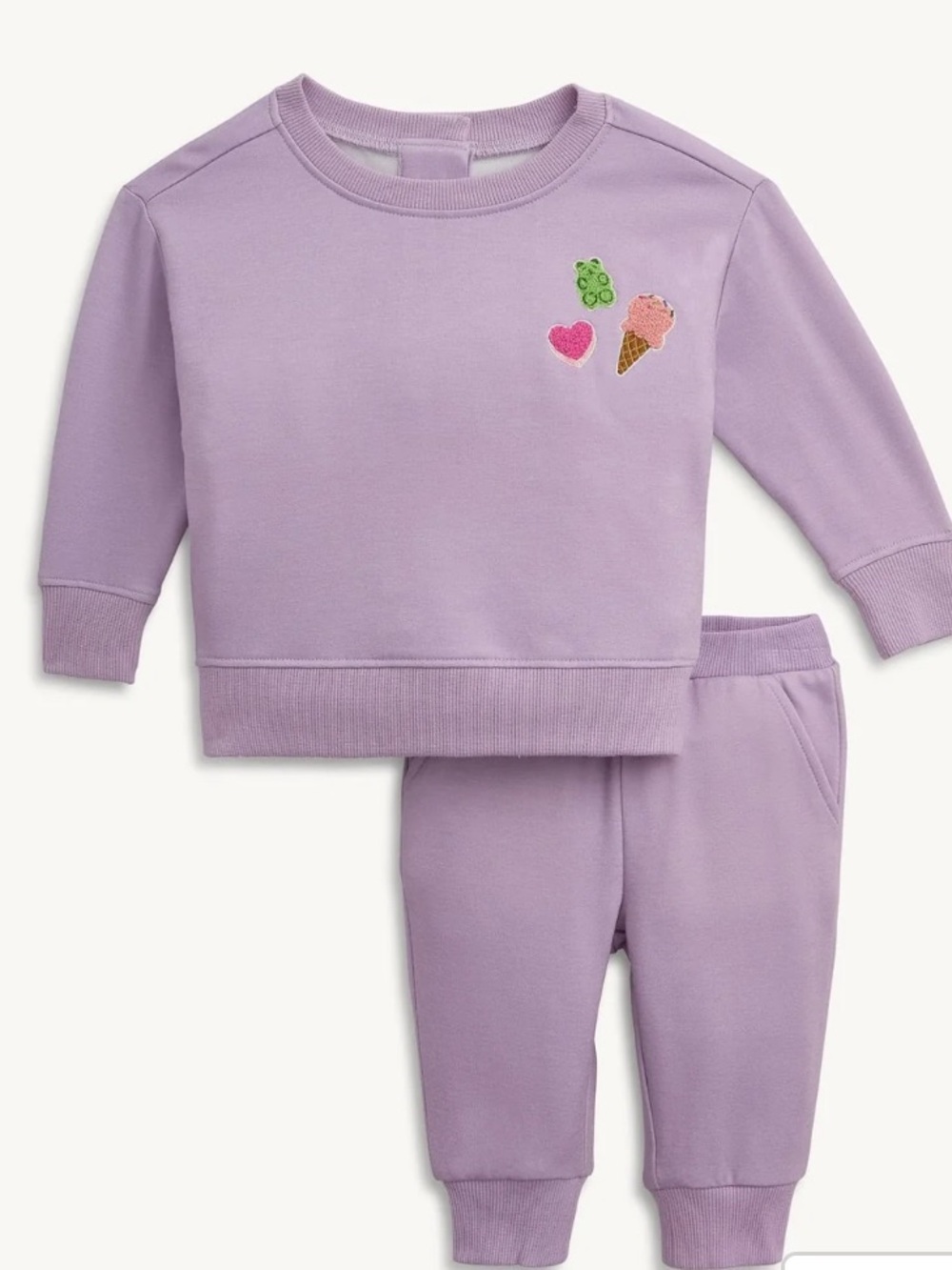 Magnetic Me Fair Orchid Ice-Cream Sweatpant and Sweatshirt set 18-24mo